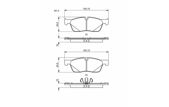 Brake pads BP2005 Bosch, Image 8