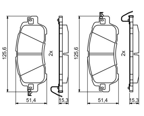 Brake pads BP2006 Bosch, Image 7