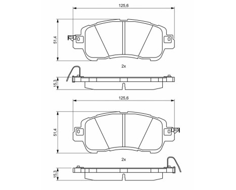 Brake pads BP2006 Bosch, Image 8