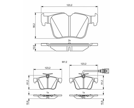 Brake pads BP2009 Bosch, Image 8