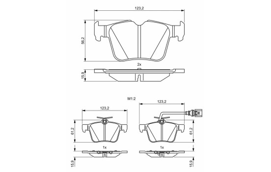 Brake pads BP2009 Bosch, Image 8