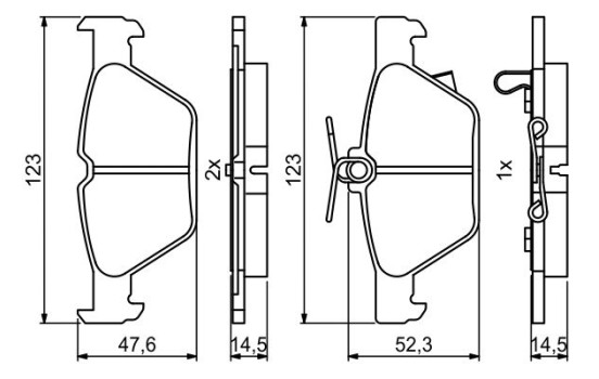 Brake pads BP2010 Bosch, Image 5