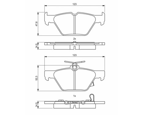 Brake pads BP2010 Bosch, Image 8