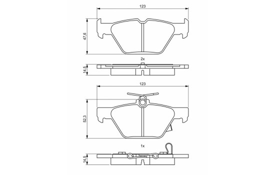 Brake pads BP2010 Bosch, Image 8