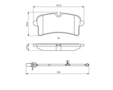 Brake pads BP2015 Bosch, Image 8
