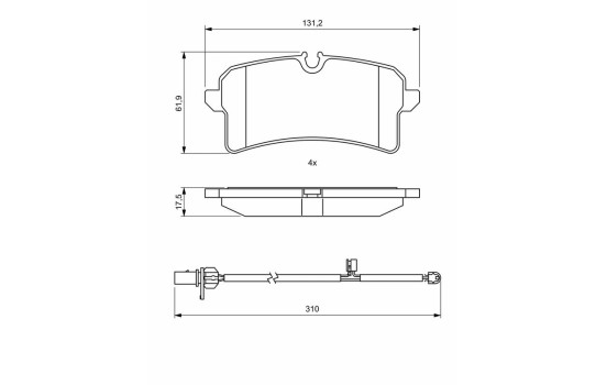 Brake pads BP2015 Bosch, Image 8