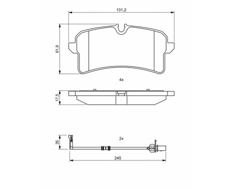 Brake pads BP2016 Bosch, Image 8