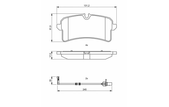 Brake pads BP2016 Bosch, Image 8