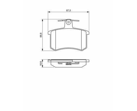 Brake pads BP2020 Bosch, Image 8