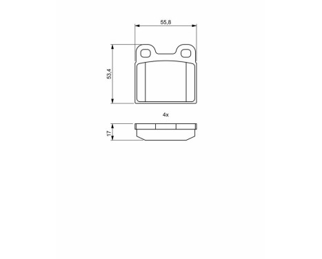 Brake pads BP2021 Bosch, Image 8