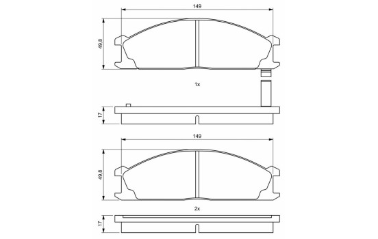 Brake pads BP2022 Bosch, Image 9