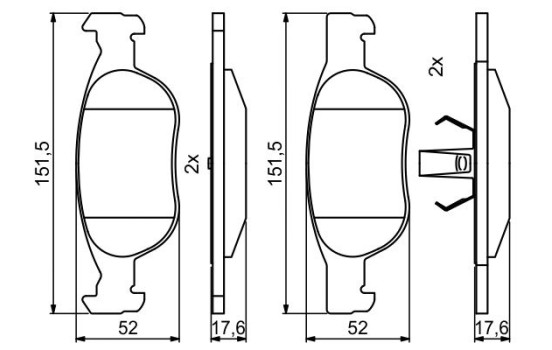 Brake pads BP2026 Bosch, Image 4