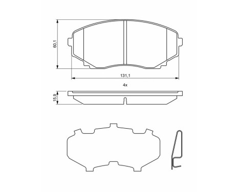 Brake pads BP2029 Bosch, Image 8