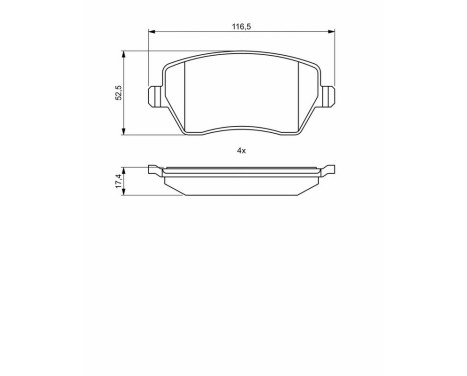 Brake pads BP2030 Bosch, Image 8