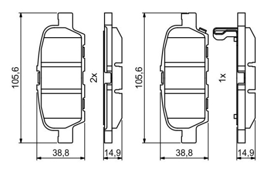 Brake pads BP2031 Bosch, Image 5