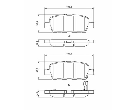 Brake pads BP2031 Bosch, Image 8