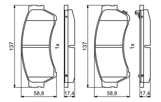 Brake pads BP2034 Bosch, Image 6