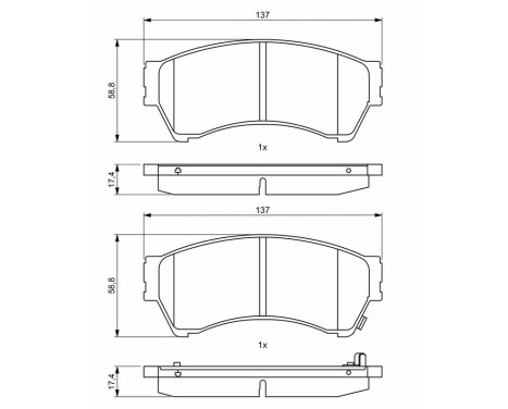 Brake pads BP2034 Bosch, Image 8