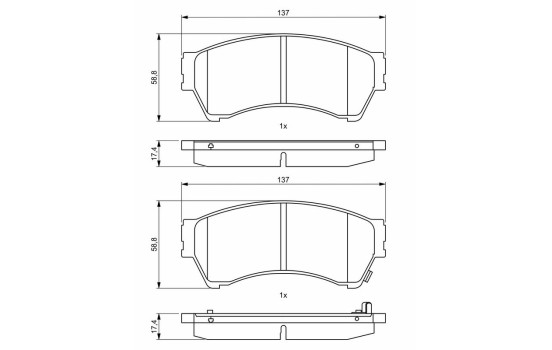 Brake pads BP2034 Bosch, Image 8