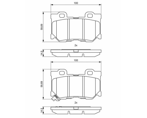 Brake pads BP2037 Bosch, Image 8