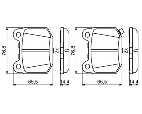 Brake pads BP2039 Bosch, Image 6