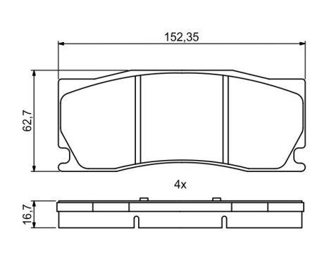 Brake pads BP2042 Bosch, Image 6