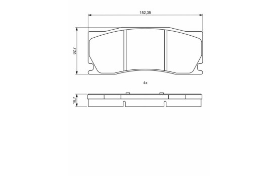 Brake pads BP2042 Bosch, Image 8