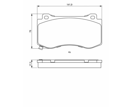 Brake pads BP2044 Bosch, Image 8