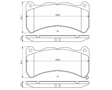 Brake pads BP2045 Bosch, Image 8