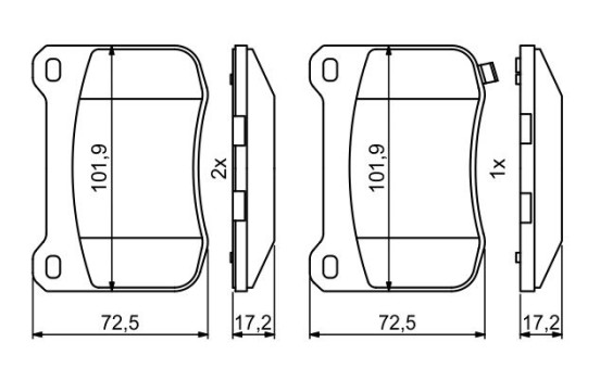 Brake pads BP2046 Bosch, Image 5