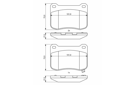 Brake pads BP2046 Bosch, Image 8