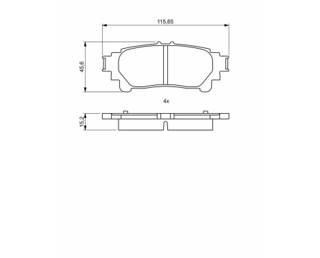 Brake pads BP2047 Bosch, Image 8