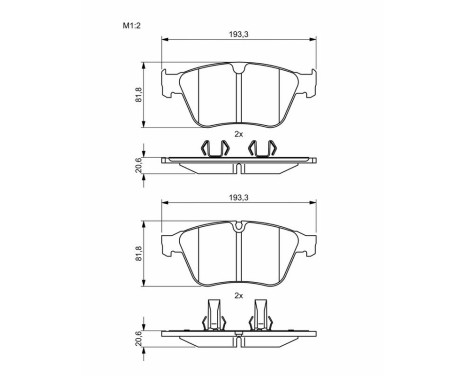 Brake pads BP2049 Bosch, Image 6