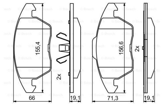 Brake pads BP2051 Bosch, Image 7