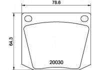 BRAKE PADS FORD MGB525 Mintex
