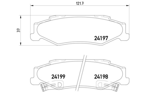 Brake pads set 2419701 Textar