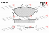 Brake pads set BL2379A1 FTE