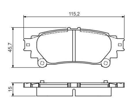 Brake pads set BP1573 Bosch, Image 7