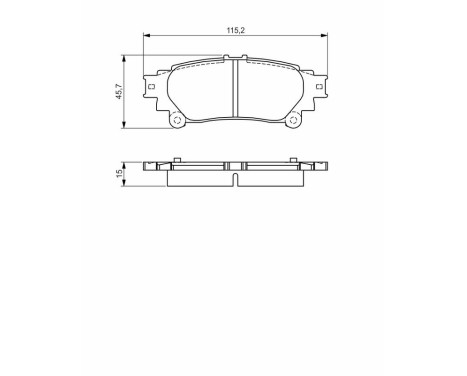 Brake pads set BP1573 Bosch, Image 8