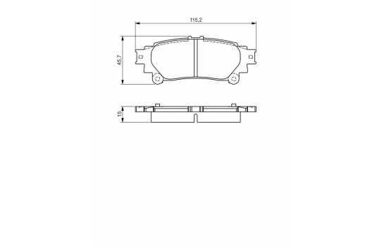 Brake pads set BP1573 Bosch, Image 8