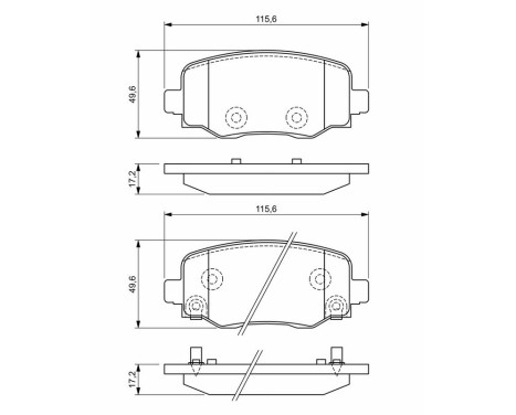Brake pads set BP1919 Bosch, Image 8