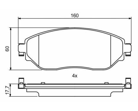 Brake pads set BP1991 Bosch, Image 8