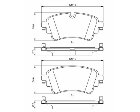 Brake pads set BP2007 Bosch, Image 8