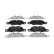 Brake pads set FDB5018 Ferodo