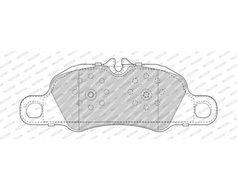 Brake pads set FDB5018 Ferodo, Image 2