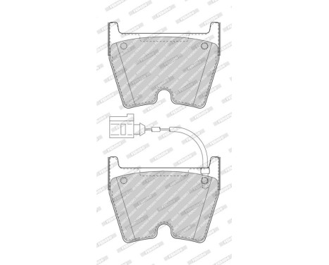 Brake pads set FDB5023 Ferodo, Image 2