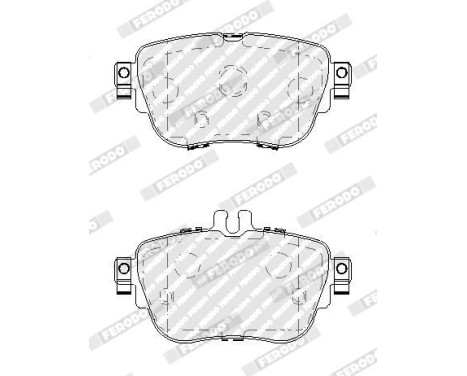 Brake pads set FDB5032 Ferodo, Image 2