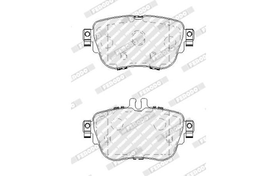 Brake pads set FDB5032 Ferodo, Image 2