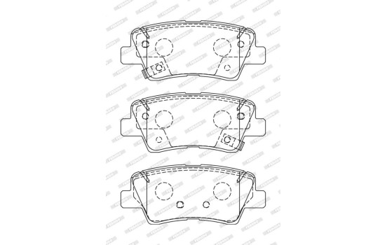 Brake pads set FDB5041 Ferodo, Image 3