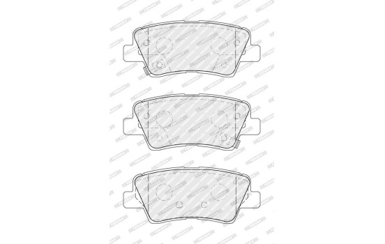 Brake pads set FDB5041 Ferodo, Image 4